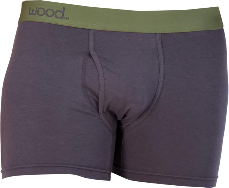 Wood Underwear Men's Boxer Brief with Fly IRON