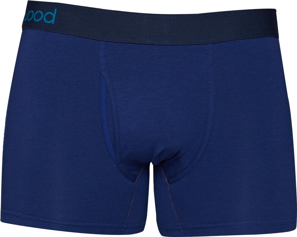 Wood Underwear Men's Boxer Brief with Fly SPACEBLUE