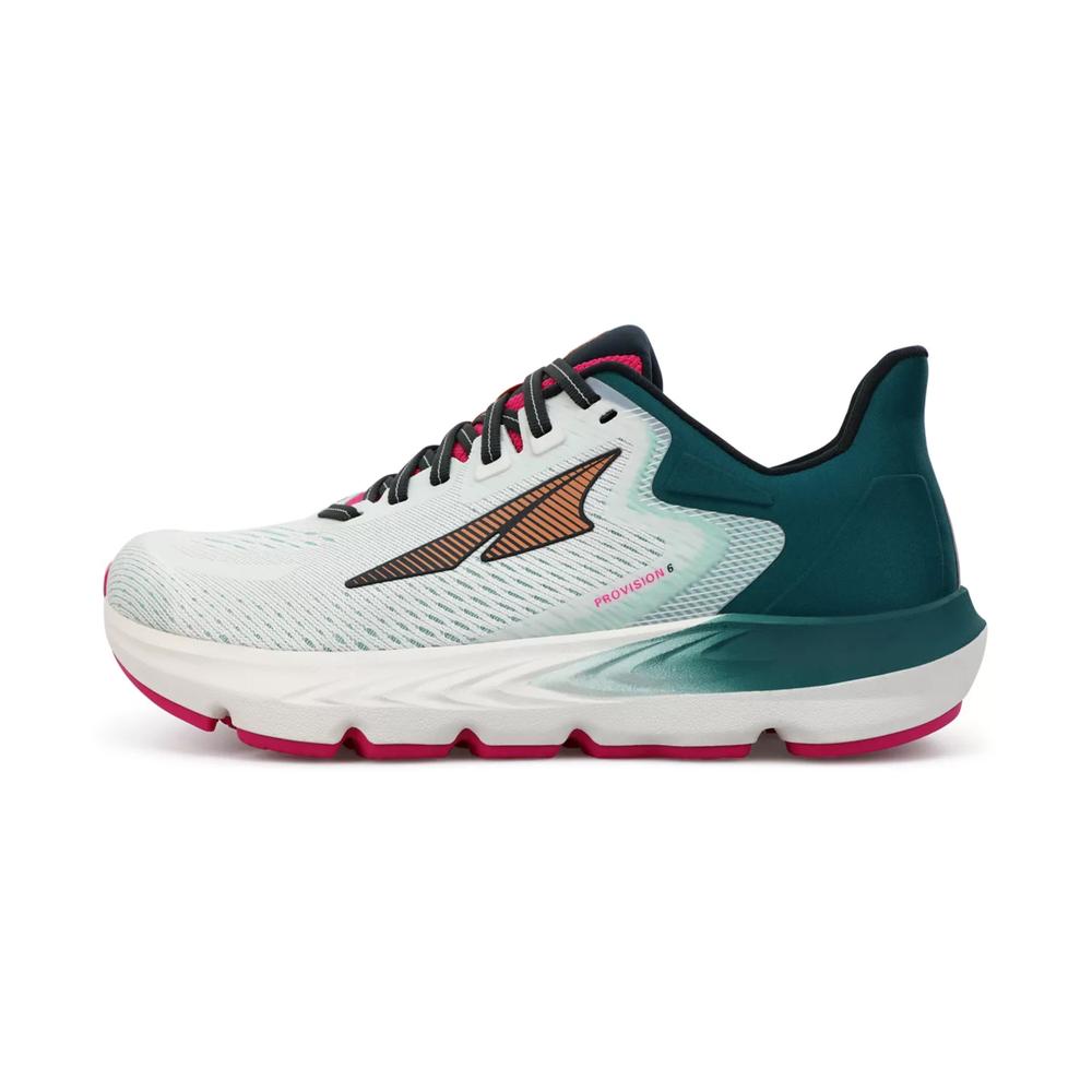  Altra Women's Provision 6 Running Shoe In White And Green