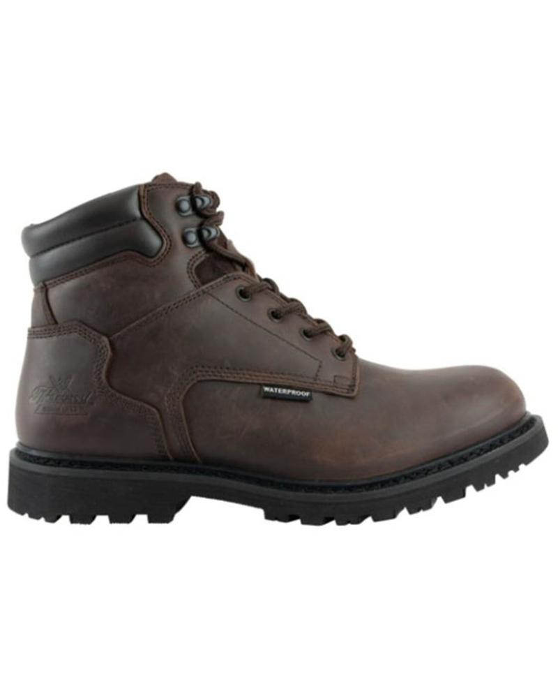 Thorogood Men's V-Series Waterproof Insulated 6in Crazyhorse Soft Toe Boot BROWN