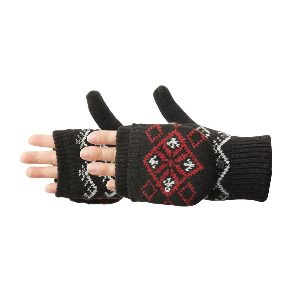 Manzella Women's Diamond Convertible Glove BLACK