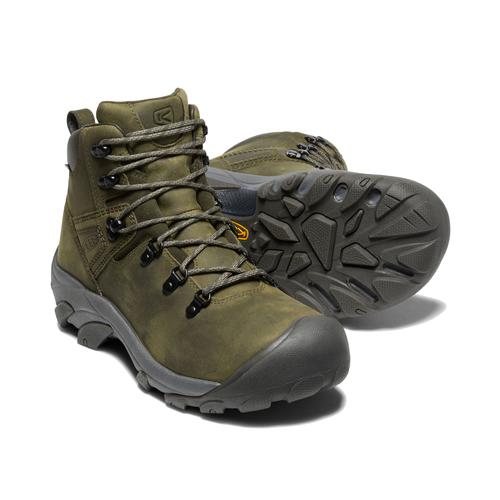 Keen Men's Pyrenees Hiking Boot in Dark Olive Forest Night