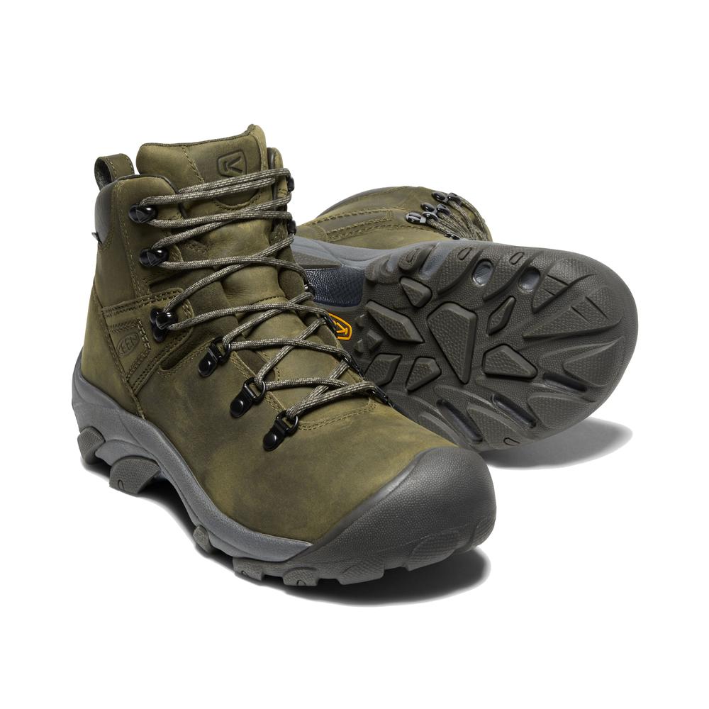 Keen Men's Pyrenees Hiking Boot in Dark Olive Forest Night DK_OLIVE/FOREST