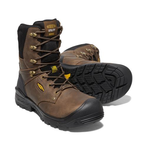 Keen Men's Independence 8in Insulated Waterproof Carbon Toe Work Boots