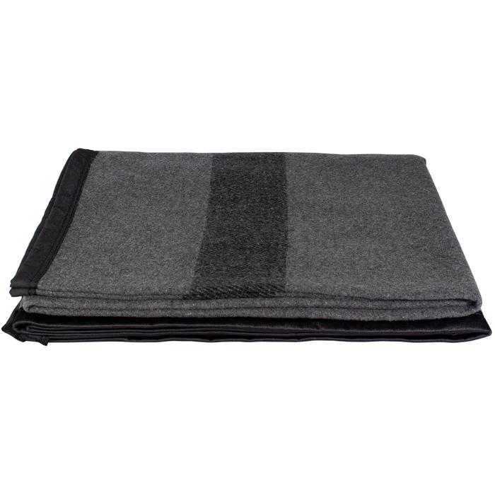 Fox Outdoor Products German Army Style Blanket GREY_BLKSTRIPE