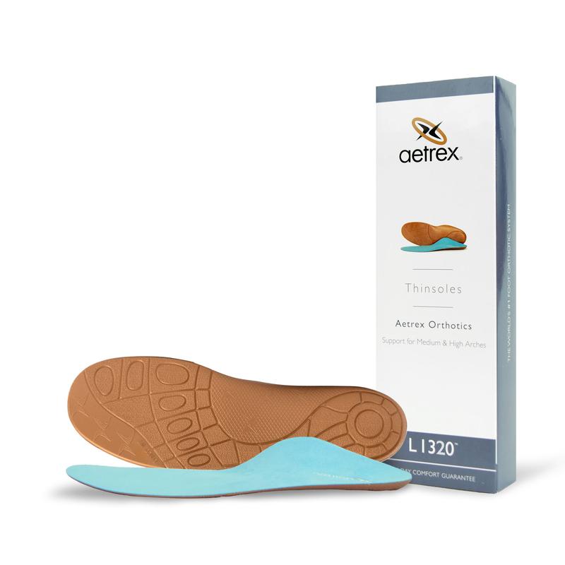 Aetrex Thinsoles Orthotics Posted Heel and Neutral Forefoot NA
