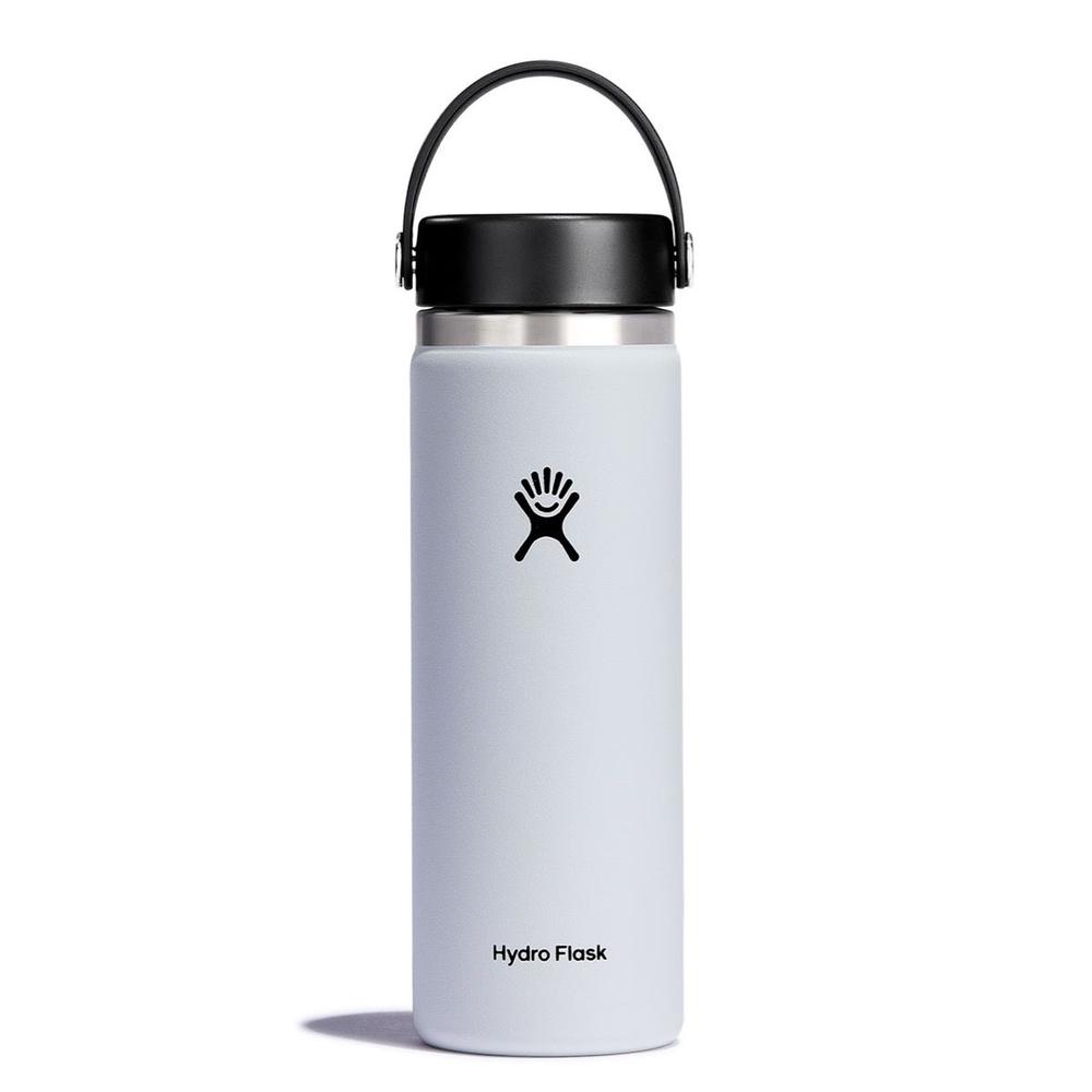Hydro Flask 20oz Wide Mouth Bottle with Flex Cap WHITE