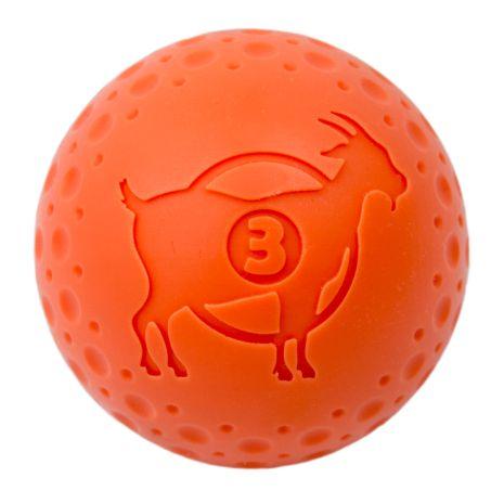 Tall Tails Natural Rubber Goat Sport Ball Dog Toy ORANGE
