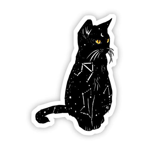Big Moods Black Cat Constellation Sticker