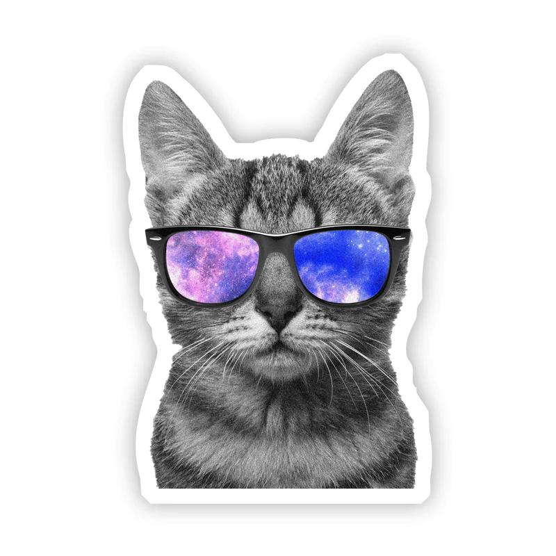  Big Moods Cat Sunglasses Sticker