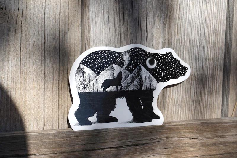 Sticker Art Bear Sticker BEAR