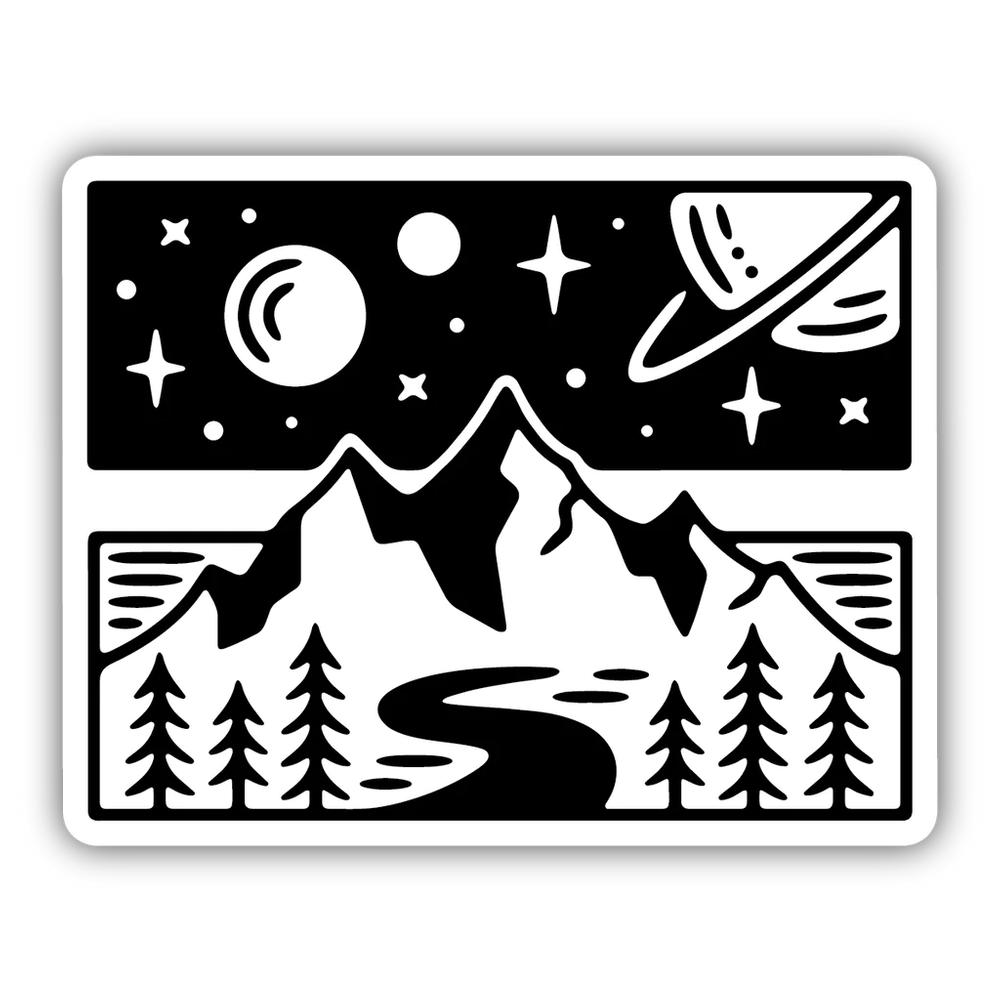 Stickers Northwest Space Mountain Sticker