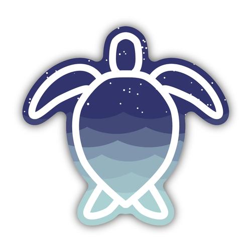 Stickers Northwest Sea Turtle Waves Sticker