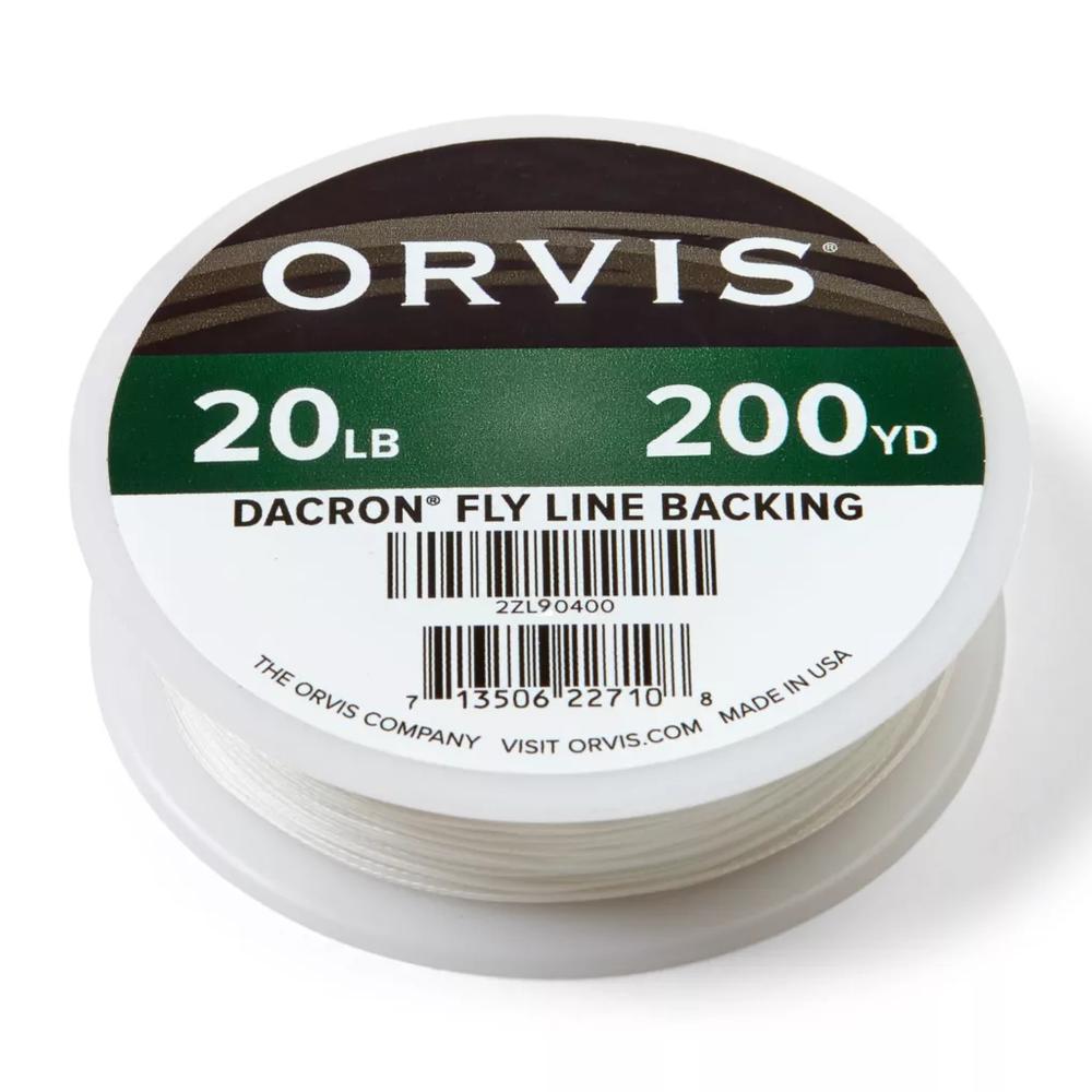 Orvis 20lb Dacron Backing 200 Yard Spool WHITE