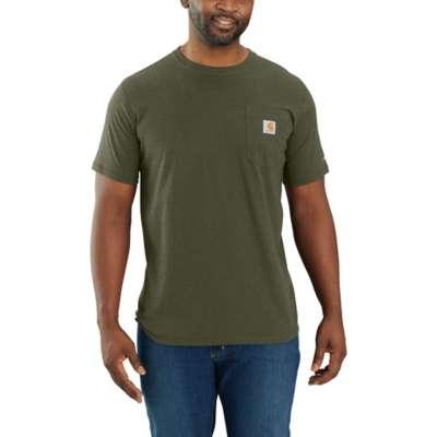 Carhartt Men's Force Relaxed Fit Midweight Short Sleeve Pocket T-Shirt BASIL