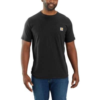 Carhartt Men's Force Relaxed Fit Midweight Short Sleeve Pocket T-Shirt BLACK