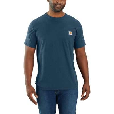 Carhartt Men's Force Relaxed Fit Midweight Short Sleeve Pocket T-Shirt LIGHT_HURON