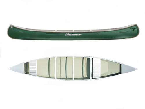 Grumman 17ft Aluminum Double Ended Canoe with Color HUNTERGREEN
