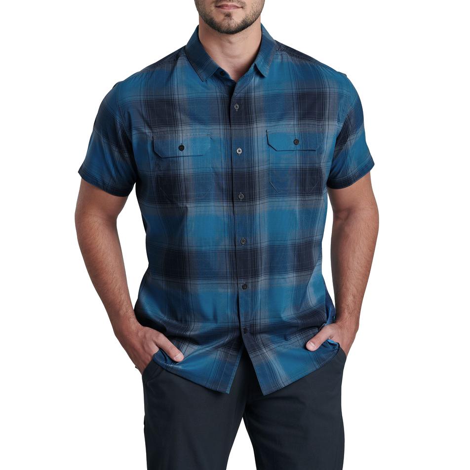 Kuhl Men's Response Lite Short Sleeve Shirt SHADOW_BLUE
