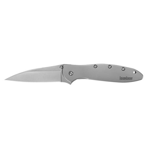 Kershaw Leek Folding Knife Silver Handle