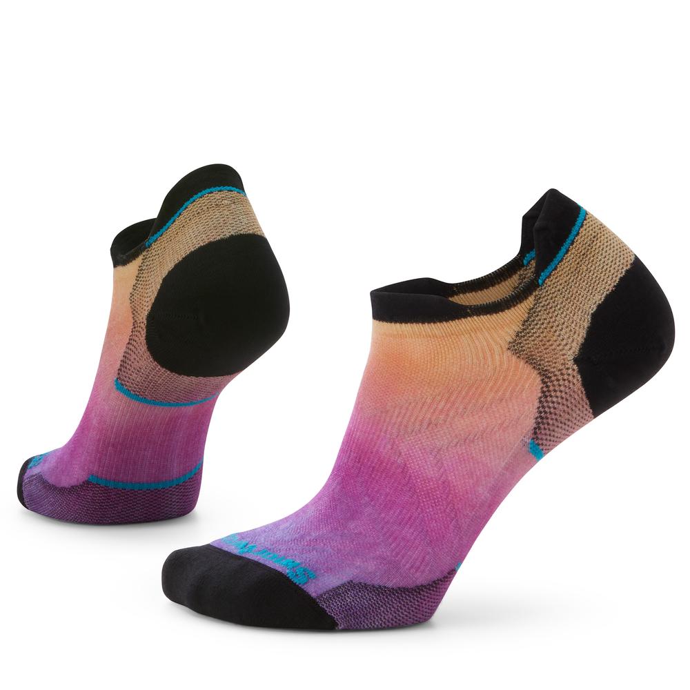 Smartwool Women's Run Zero Cushion Ombre Low Ankle Socks TANDOORI_ORANGE