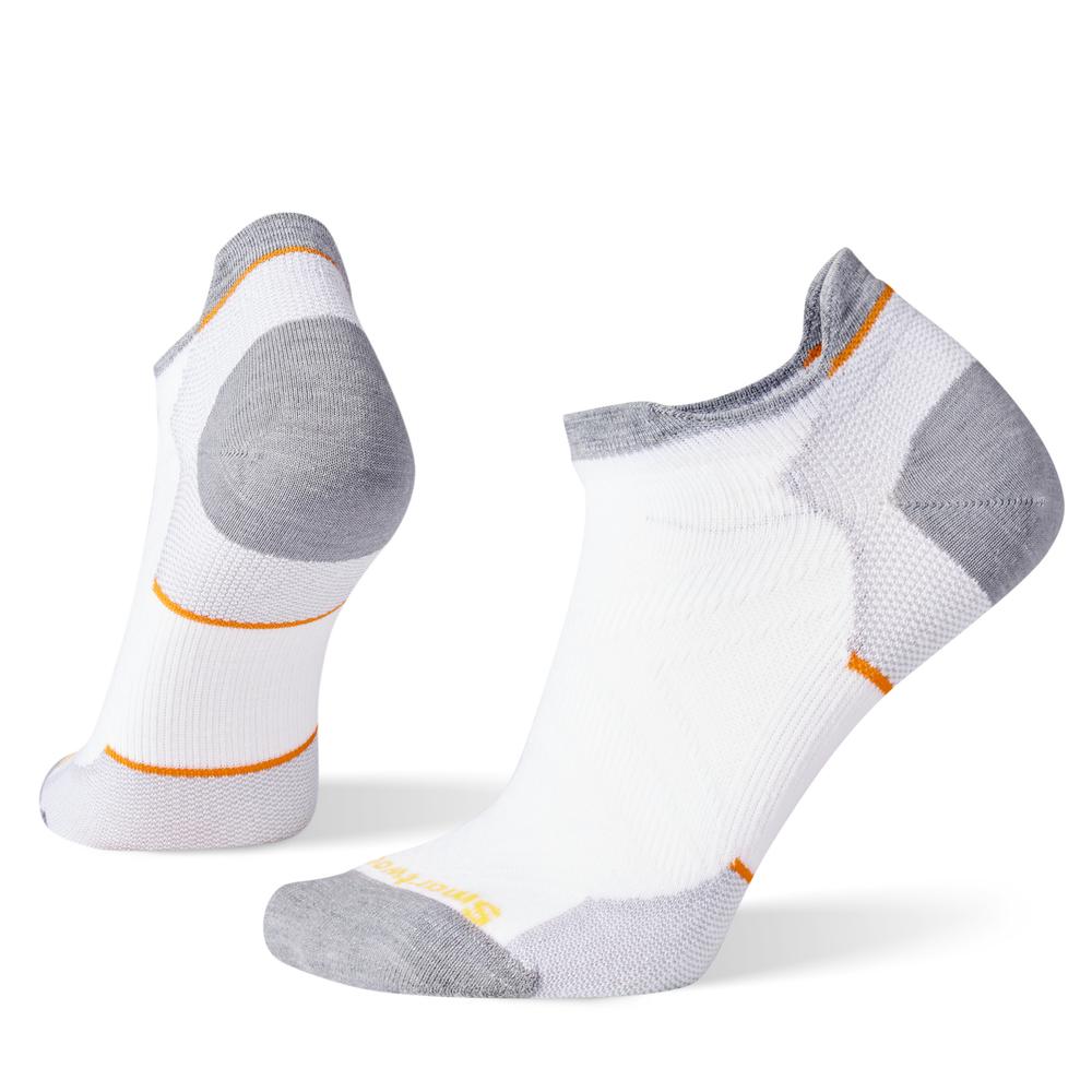 Smartwool Women's Run Zero Cushion Low Ankle Socks WHITE