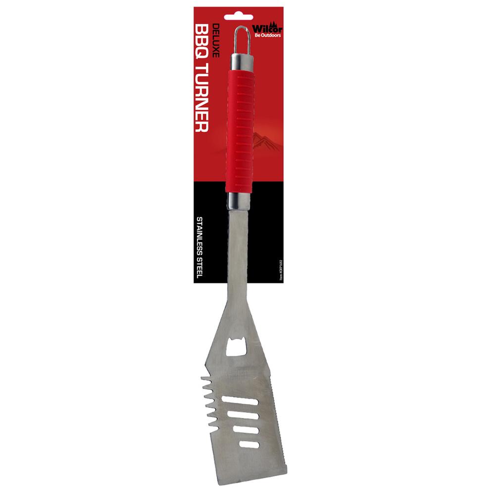 Wilcor Deluxe Barbecue Turner Spatula RED_STAINLESS