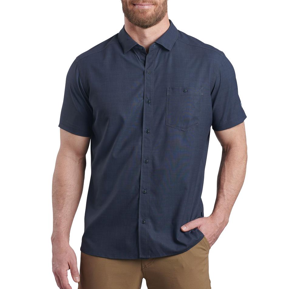 Kuhl Men's Persuadr Short Sleeve Shirt NIGHT_BLUE