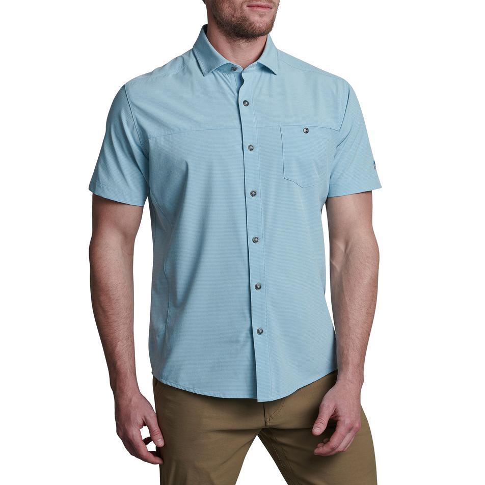 Kuhl Men's Optimizr Short Sleeve Shirt CAROLINA_BLUE