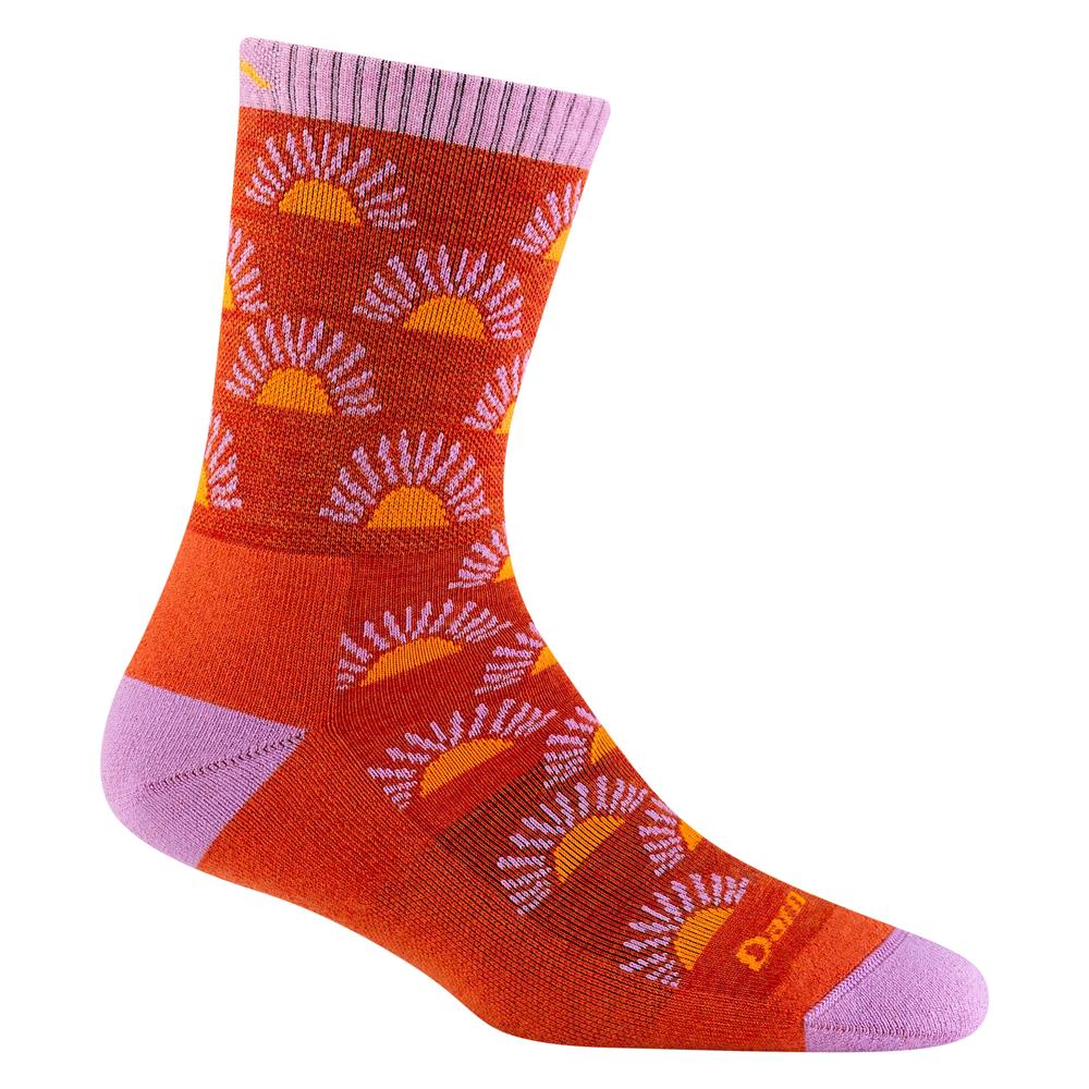 Darn Tough Women's Ray Day Micro Crew Socks TOMATO