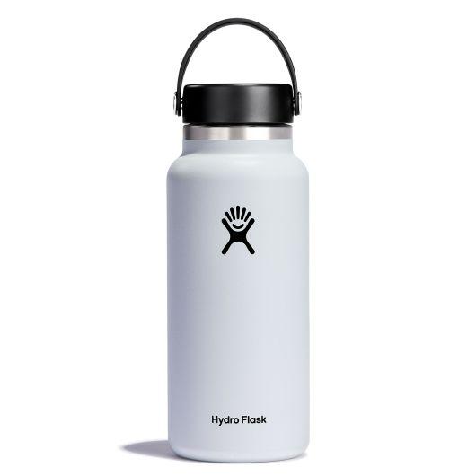 Hydro Flask 32oz Wide Mouth Bottle with Flex Cap WHITE