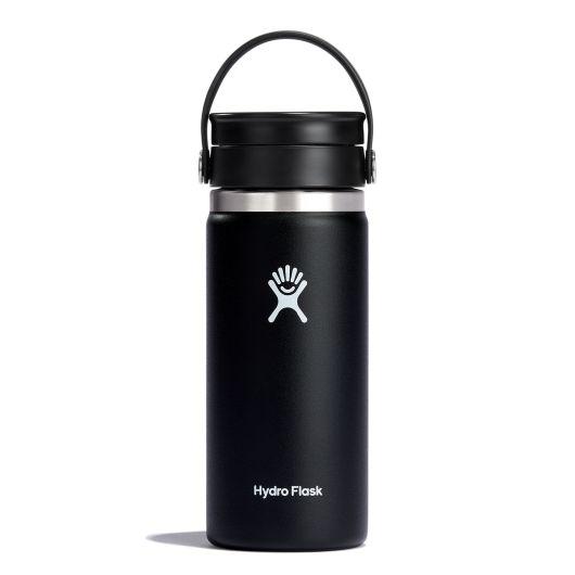 Hydro Flask 16oz Wide Mouth Coffee Mug with Flex Sip Lid BLACK