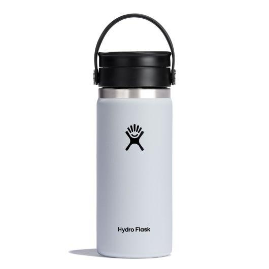 Hydro Flask 16oz Wide Mouth Coffee Mug with Flex Sip Lid WHITE