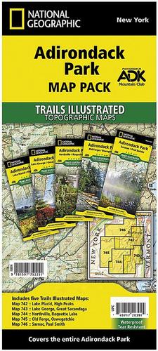 National Geographic Trails Illustrated Adirondack Park Map Pack