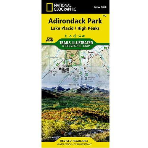National Geographic Trails Illustrated Map 742 - Lake Placid and High Peaks