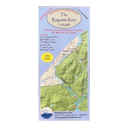 Paddlesports Press Map of the Raquette River