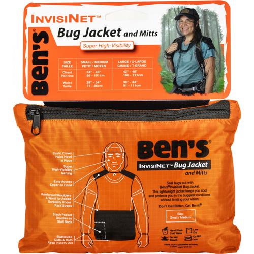 Ben's Invisinet Bug Jacket and Mitts Small-Medium