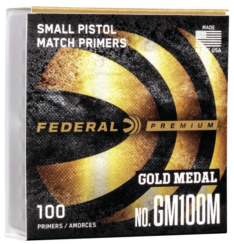 Federal Premium Gold Medal Small Pistol Match Primers 100PACK