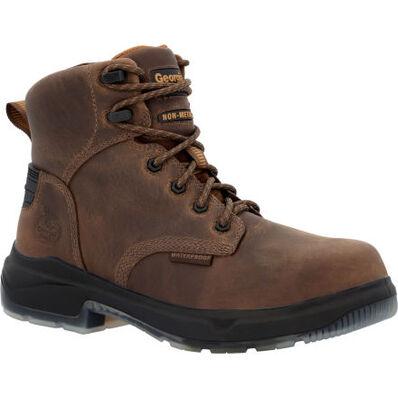 Georgia Boot Company Men's Flxpoint Ultra Waterproof Work Boot BROWN