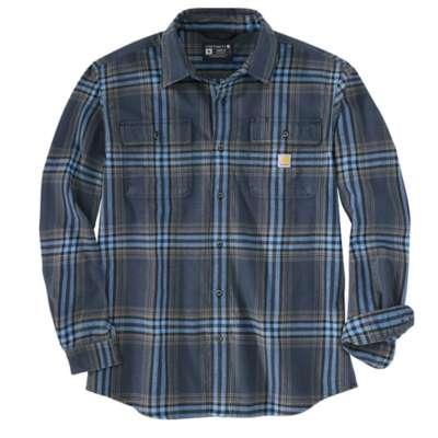 Carhartt Men's Loose Fit Heavyweight Flannel Long Sleeve Plaid Shirt