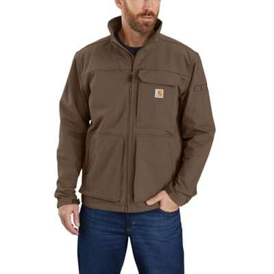 Carhartt Men's Big and Tall Super Dux Relaxed Fit Lightweight Mock Neck Jacket COFFEE