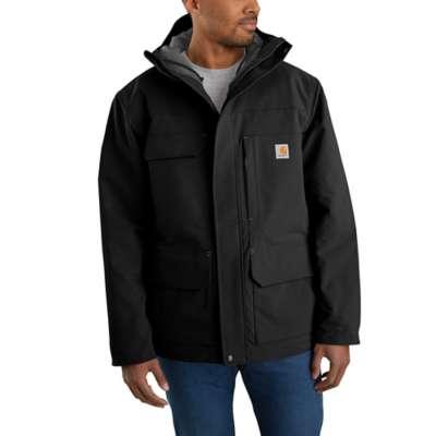Carhartt Men's Super Dux Relaxed Fit Insulated Traditional Coat BLACK
