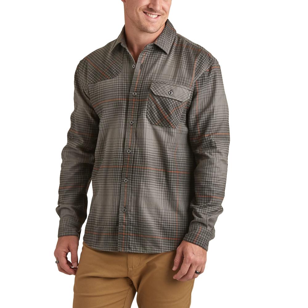 Howler Brothers Men's Harker's Flannel Shirt CHARCOAL