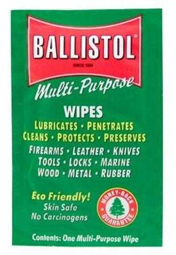 Ballistol Multi Purpose Wipes Individually Wrapped 1ct