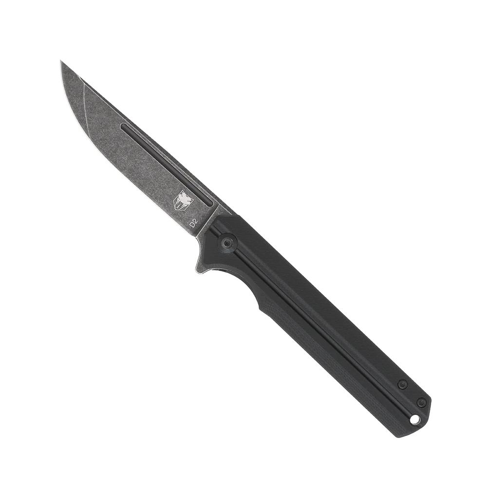 CobraTec Black Streamline G10 Folding Knife BLKG10