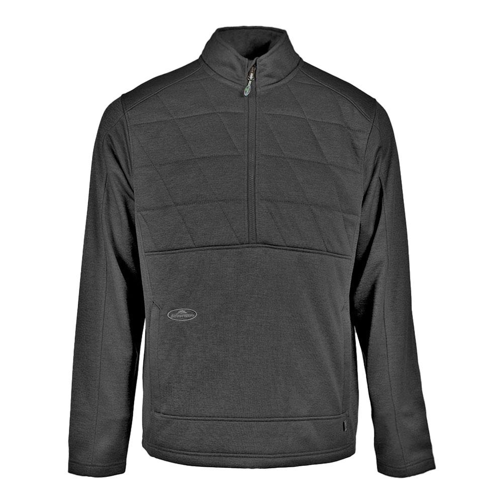 Arborwear Men's Thermogen Quilted Half Zip Sweatshirt BLACK
