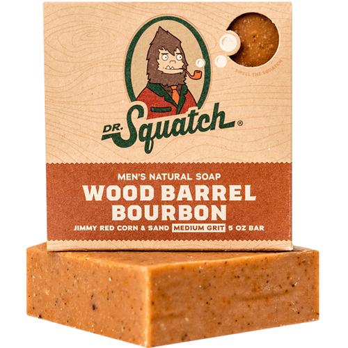Dr Squatch Wood Barrel Bourbon Exfoliating Bar Soap
