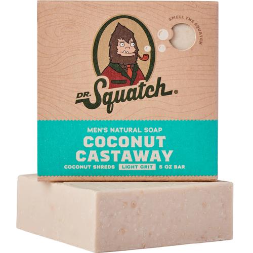 Dr Squatch Coconut Castaway Gentle Exfoliating Bar Soap