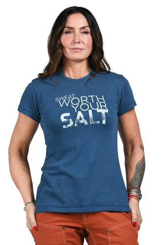 Dovetail Workwear Women's Sweat Worth Your Salt Crew Neck Tee