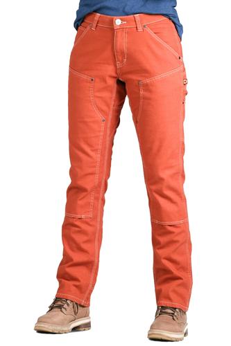 Dovetail Workwear Women's Anna Canvas Task Pant in Paprika